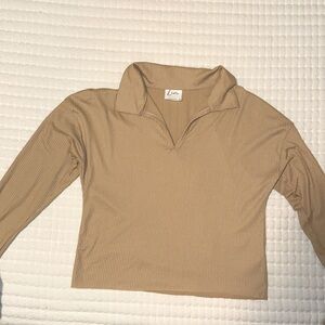 Long Sleeve Collared Top